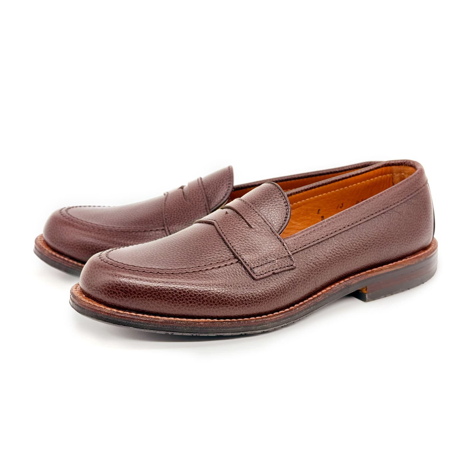 Leisure Penny – Brown Pebbled Calf