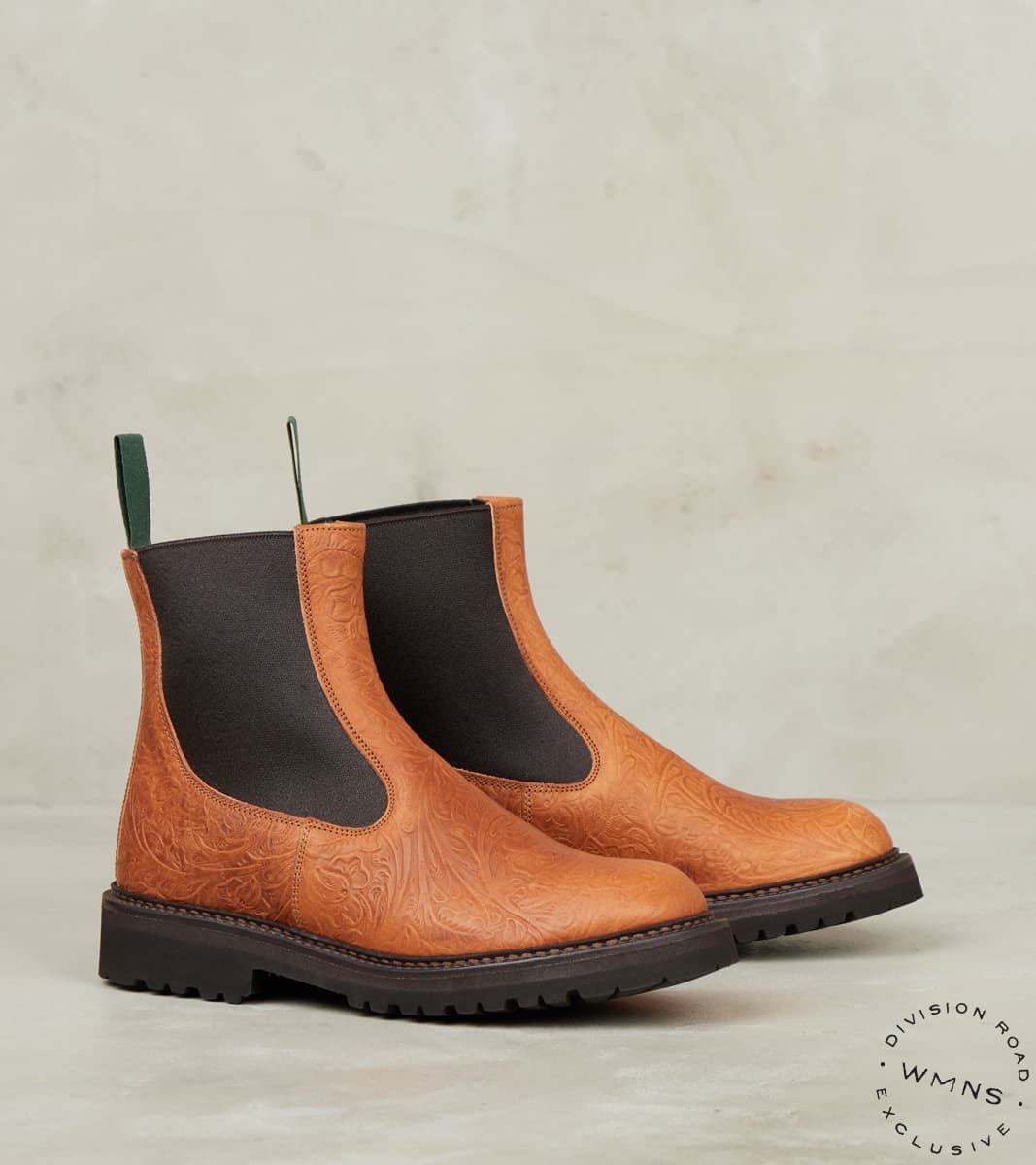 WMNs Paula Chelsea Nomad Boot Chestnut Floral Dublin